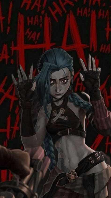 Jinx Arcane Em Ideias De Jogos Desenhos Papel De Parede Roxo