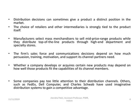 Channels of distribution in marketing | PPT | Free Download