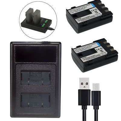 2X Battery + charger For CANON EOS 350D 400D D350 PC1018 NB-2JH E160814 NB-2LH | eBay