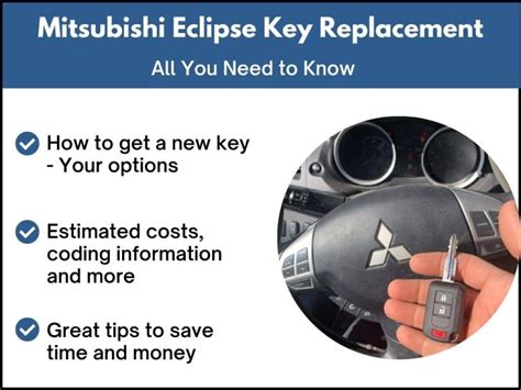 Mitsubishi Eclipse Key Replacement What To Do Options Costs More