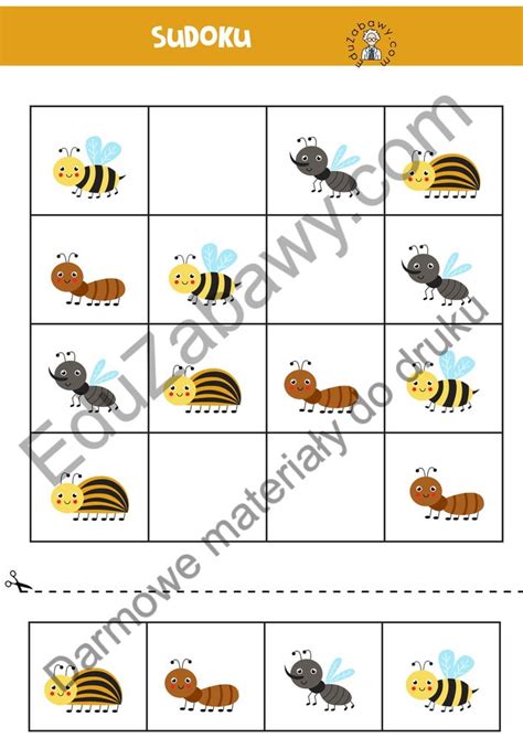 Sudoku Mieszka Cy Ki Pdf Do Druku Dla Dzieci Za Darmo