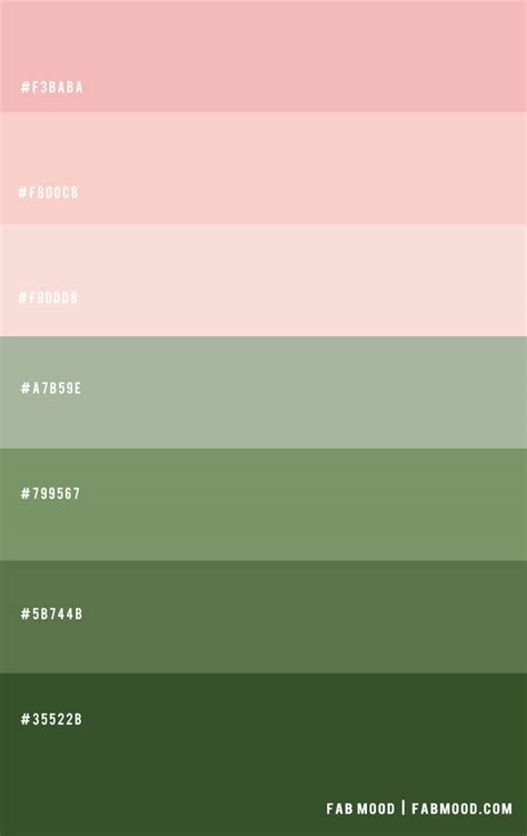 Light Pink And Green ― Color Scheme 45 1 Fab Mood Wedding Color