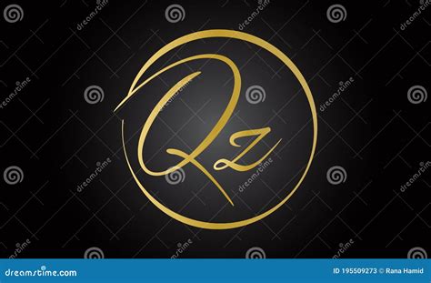 Initial Letter Qz Logo Design With Modern Business Typography Vector