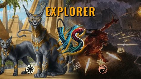 MTG Explorer Mono White Aggro By Khat VS Mono Red Control By Shawn