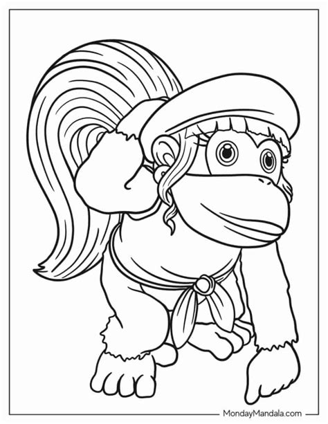 Donkey Kong Tropical Freeze Coloring Pages