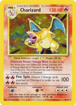 Holographic Charizard Pokemon Card