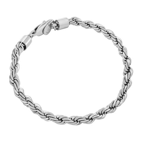 Rope Bracelet White Gold Plated Rope Bracelet Marcozo