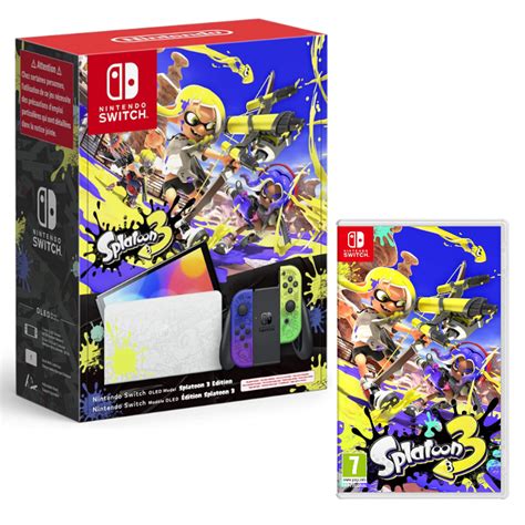 Nintendo Switch Oled Edición Limitada Splatoon 3 Juego Splatoon 3