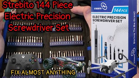 Strebito 144 Piece Electric Precision Screwdriver Set Fix Drones Game