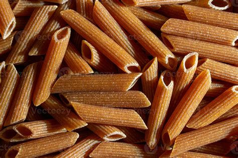 Uncooked Whole Grain Penne Rigate Pasta A Culinary Canvas Of Whole