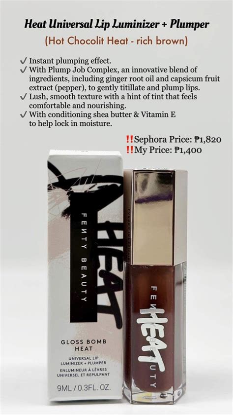 FENTY HEAT HOT CHOCOLIT AND HOT CHERRY Beauty Personal Care Face Makeup On Carousell