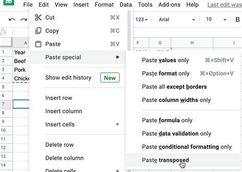 Transpose Rows And Columns Hands On Data Visualization