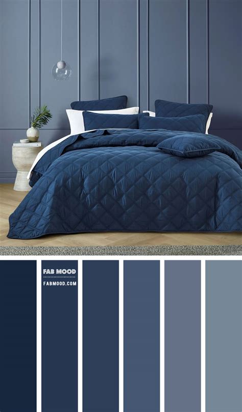 20 Best Bedroom Color Combination Ideas : Dusty Blue & Navy Blue ...