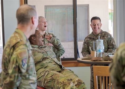 Th Test Wing Leadership Shares A Laugh Build Rapport With Airmen