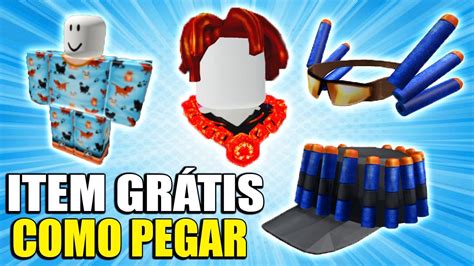 COMO GANHAR OS ITENS GRATIS NO ROBLOX Dart Cap E Dart Glasses Face