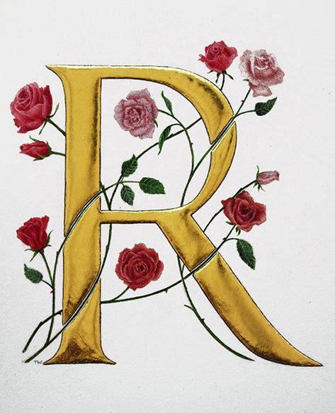 Illuminated Letter R By Manuscript Illuminator Toni Watts With Images