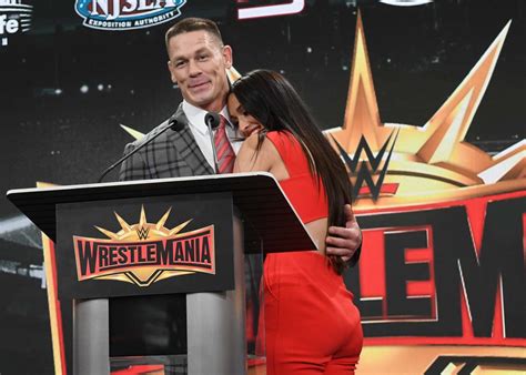 Nikki Bella and John Cena: Wrestlemania 35 Press Conference East ...