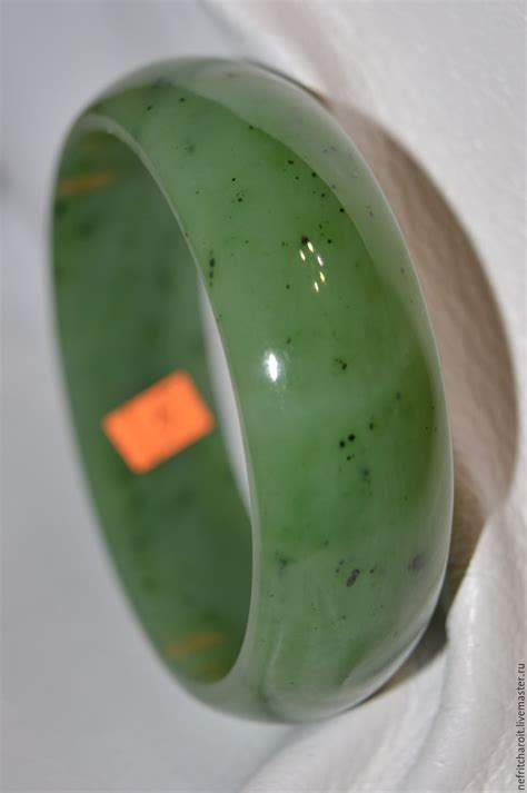 Браслет нефрит цельный - Сайт авторских работ HandHobby.ru