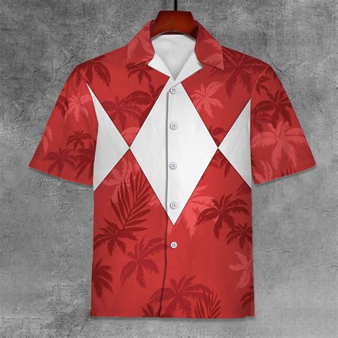 Red Ranger X Tommy Vercetti Hawaiian Shirt And Beach Shorts Stormmerch