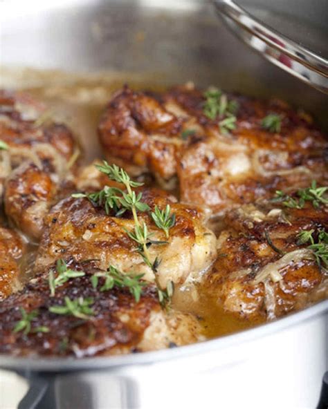 Emeril S Braised Chicken Thighs Recipe Martha Stewart