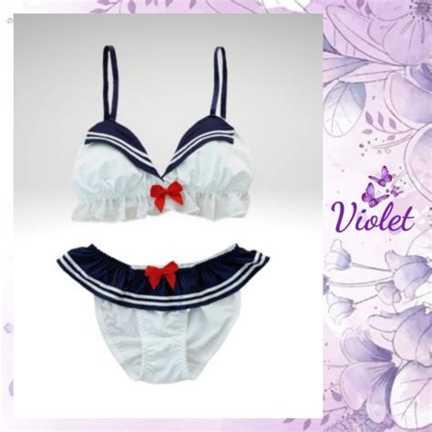 Jual Violet Lingerie Seksi Wanita Kostum Seragam Pelaut Lingerie Sailor Cosplay Sexy Sailormoon