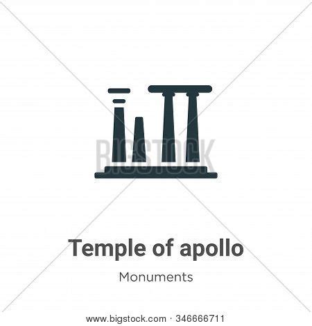 Temple Apollo Icon Vector & Photo (Free Trial) | Bigstock