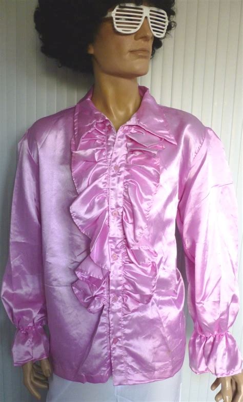 Chemise disco homme mauve Déguisement homme v19613 Atelier Mascarade