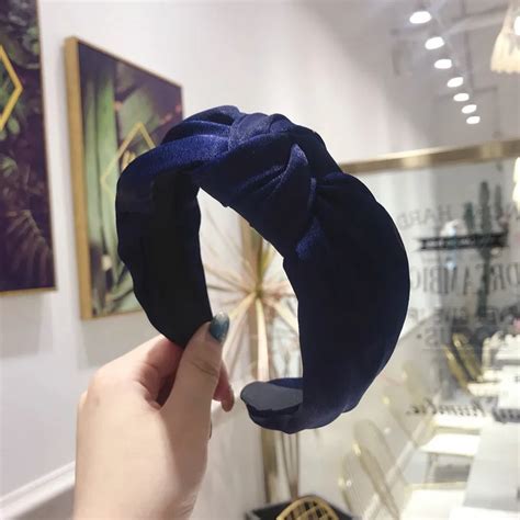 Однотонные аксессуары для волос в Корейском стиле, цветные повязки на ...