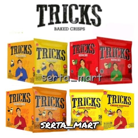 Jual Tricks Baked Potato Crisps 4 X 15gr Keripik Kentang Original