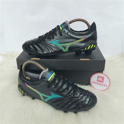 Jual Sepatu Bola Mizuno Morelia Neo Iii Elite Fg Black Cyber Rainbow