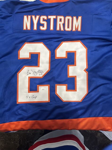 Bobby Nystrom Signed Jersey Sports Collectibles And Memorabilia