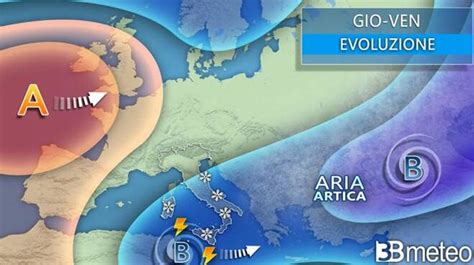 Meteo venerdì ancora maltempo con freddo e neve anche in pianura I