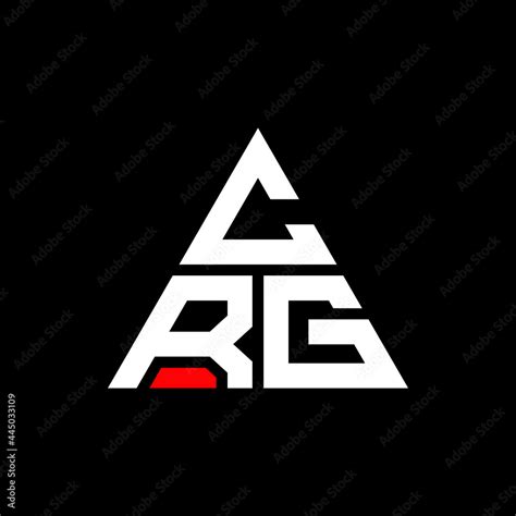 Crg Triangle Letter Logo Design With Triangle Shape Crg Triangle Logo