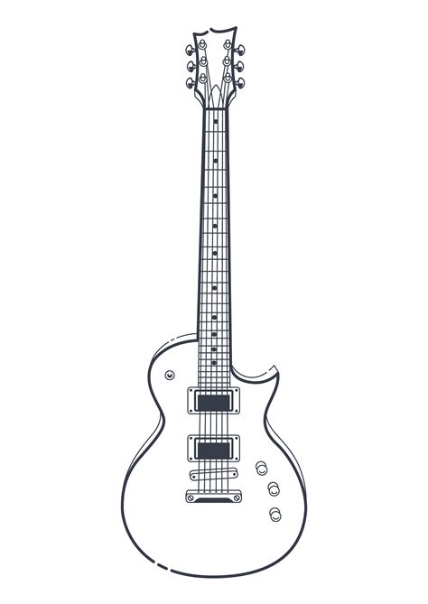 Guitar Outline Svg