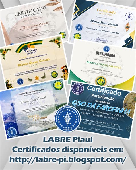 Labre Pi Disponibiliza Certificados De Labre