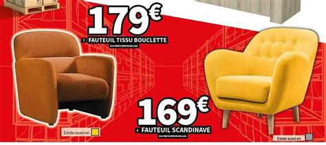 Promo Fauteuil Tissu Bouclette Fauteuil Scandinave Chez Conforama