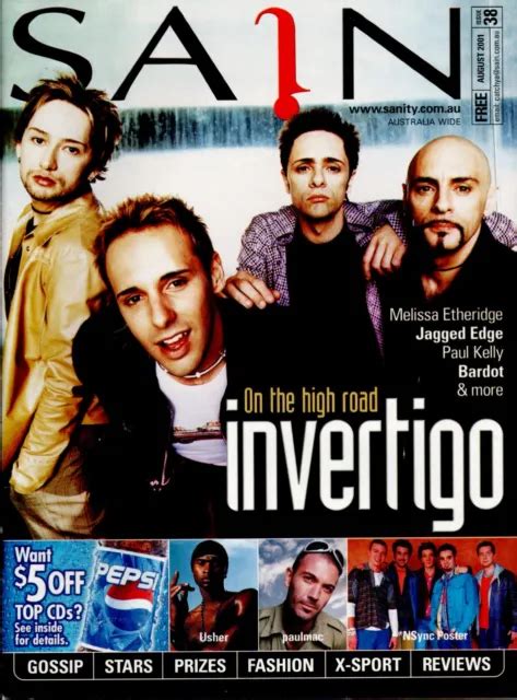 Sain Sanity Magazine August 2001 Invertigo Nsync Sugarbabes