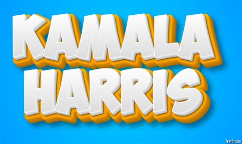 Kamala Harris Text Effect And Logo Design Celebrity