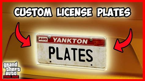 How To Get Custom License Plates In Gta Online Custom Plates