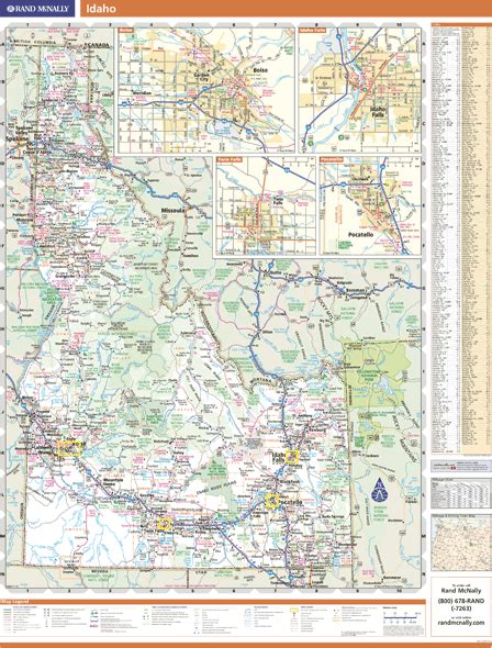Idaho Wall Map by Rand McNally - MapSales