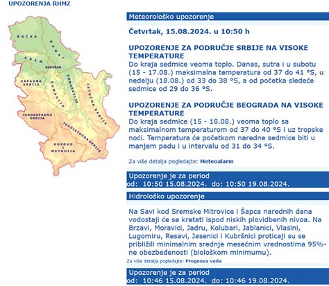 RHMZ Najavio Nevreme U Naredna Dva Sata