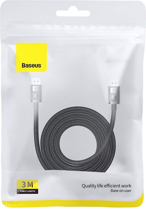 Baseus Kabel Displayport 8K 60Hz 3M High Definition Series Czarny