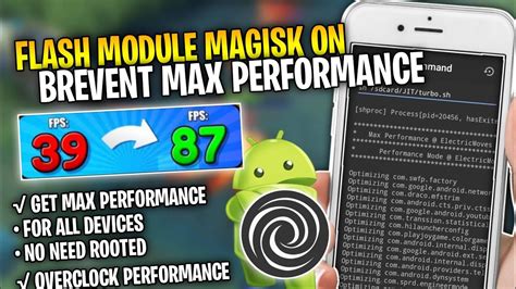 Flash Magisk Module On Brevent Get Max Performance Android Overclock