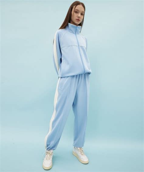 MUSINSA WAI KEI PIPING TRACK PANTS SKY BLUE