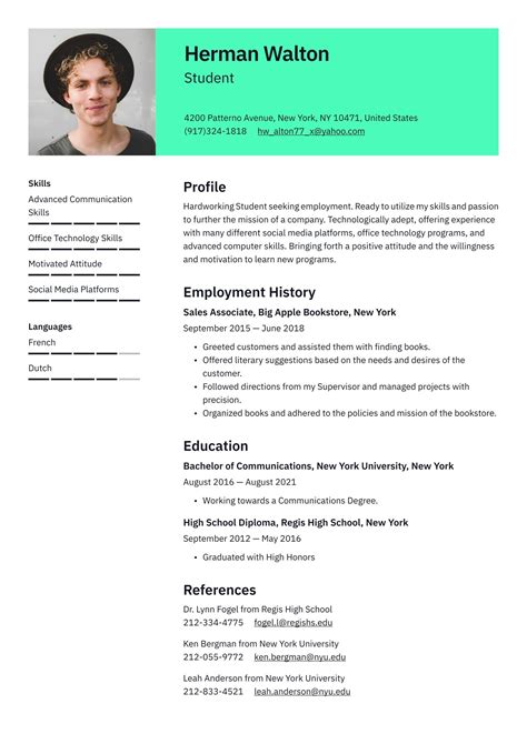 6 Student Resume Examples And Templates 2025 ·