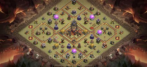 Die Max War Base Rh10 Link Anti 3 Sterne Anti Air Dragon Coc Kriegsbase Rathaus Level 10