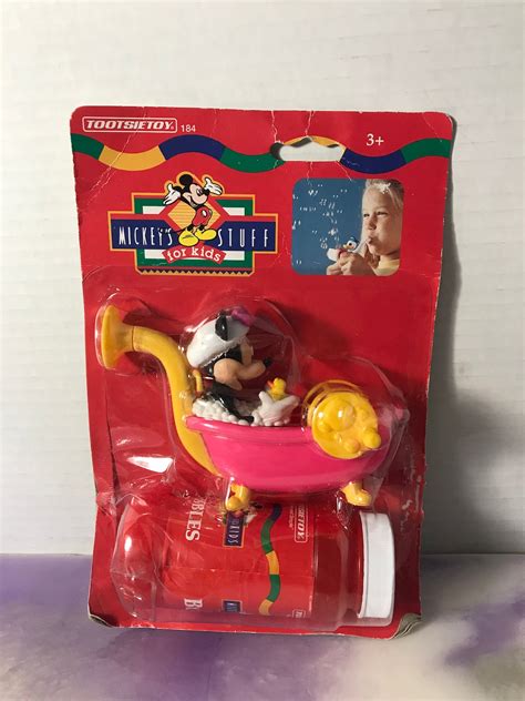 Vintage Tootsietoy Disney Mickey Mouse Bubble Pipe New In Etsy