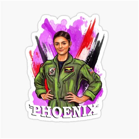 "Top Gun Maverick Phoenix" Sticker for Sale by pohjanneito | Redbubble