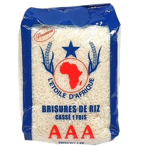 Brisure de riz cassé 1 fois 1kg Etoile d Afrique Panierexpres