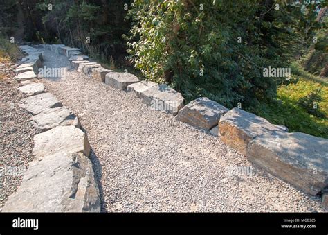 Hiking Trail in Glacier National Park in Montana United States Stock Photo - Alamy